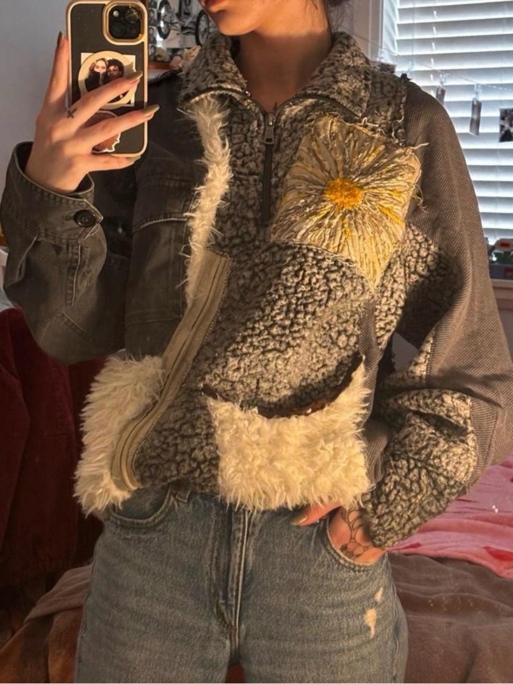 Vintage Xalamander - 1/1 Patchwork Fleece Jacket